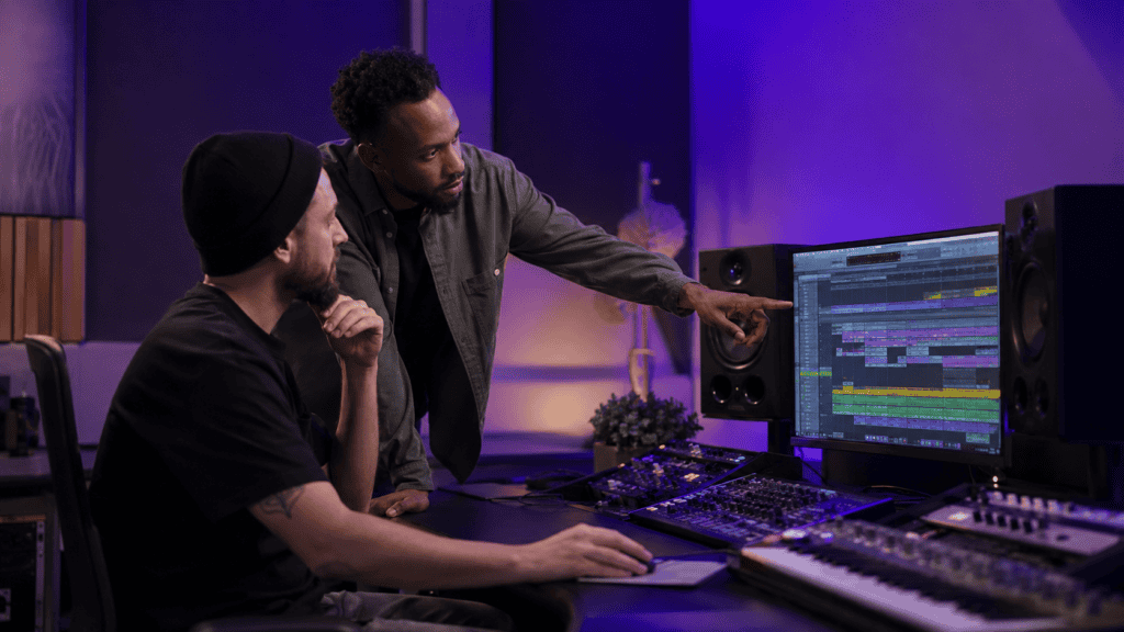 Consulenza produzione musicale per Music Producer in studio